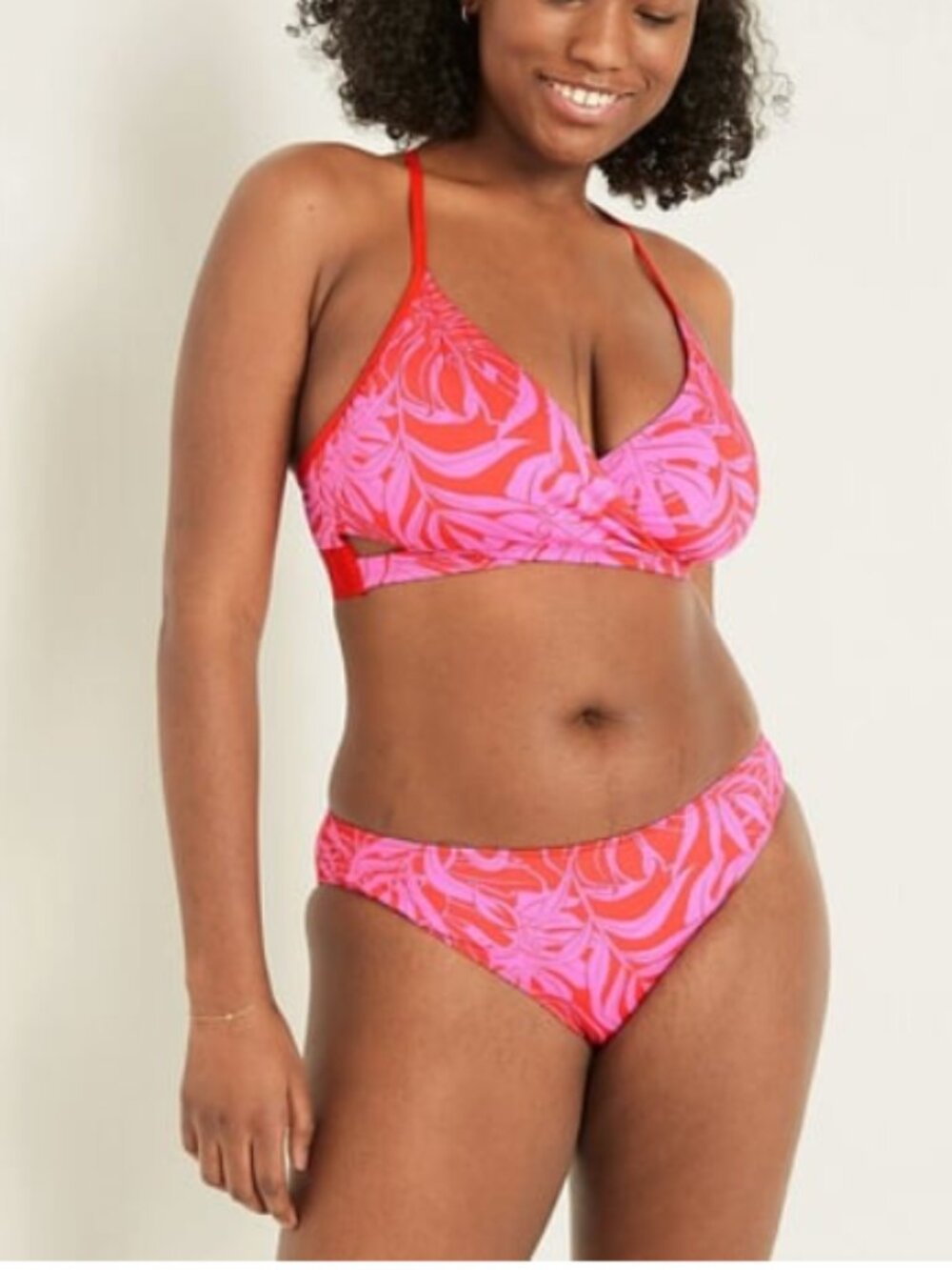 Victoria's Secret PINK Active Tropical Floral Bikini Set XS 2PC